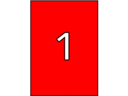 Adhesivo Permanente en A4 100 Hojas APLI (Rojo - 210 X 297 mm)