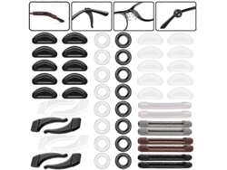 26 pares de ganchos de silicona antideslizantes para las orejas de las gafas, pegatinas para gafas y almohadillas nasales Rosewell