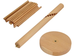Escurridor De Pasta De Madera Beige, Colgador De Espaguetis Ajustable Para El Hogar Y Restaurantes, Soporte Resistente.