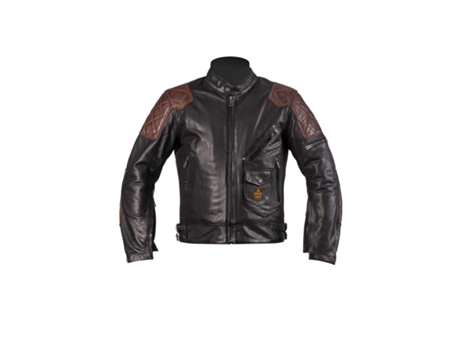 Abrigo para Hombre HELSTONS (M - Cuero - Negro)