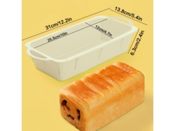 Molde Rectangular Grande De Silicona Para Hornear - Molde Extralargo Para Pasteles - Ideal Para Pasteles Festivos