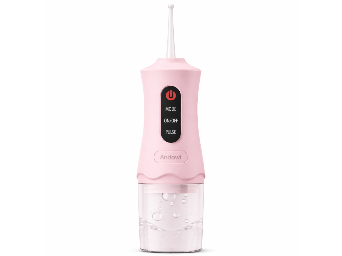 Irrigador bucal portátil Andowl Q-cy7, rosa suave
