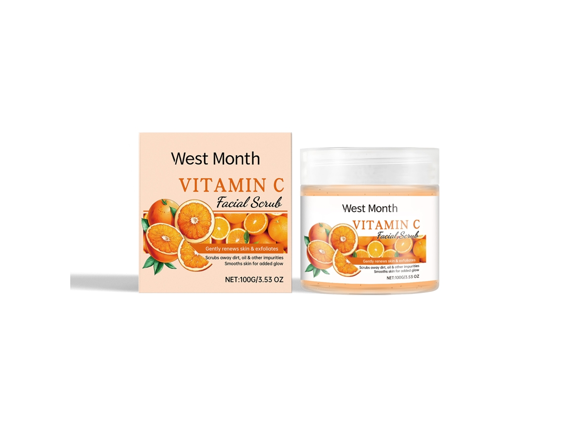 Gel exfoliante facial de naranja con vitamina C