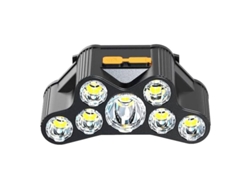 Linterna frontal con 7 LED, recargable por USB, súper brillante, ideal para pesca nocturna, resistente al agua PRIME KANG