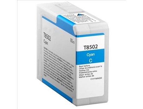 Cartucho para Epson t8502 Cian Tinta de Pigmento c13t850200