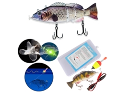 Señuelo Artificial Eléctrico Robótico Con Acción De Natación Segmentada, Carga Usb, 14 Cm, 54 G