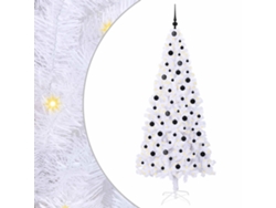 Decoración navideña de PVC blanca Vidaxl (210 cm)