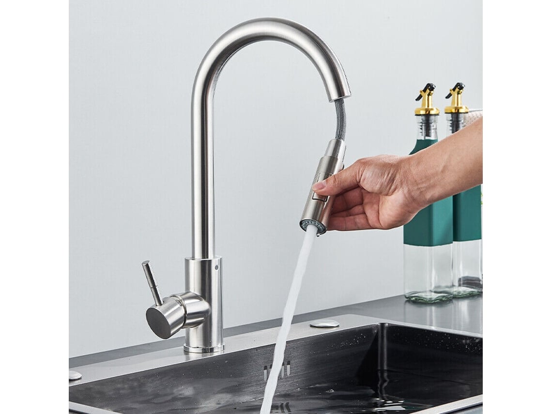 Grifo cocina abatible top y extraible