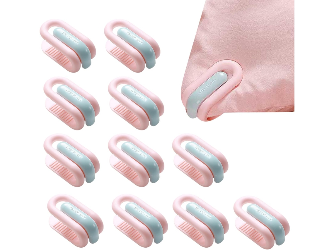 Correas Para Fundas Nórdicas: Acolchadas, Con Cierres Antideslizantes Para Chaquetas De Plumas, 12 Clips Antideslizantes.