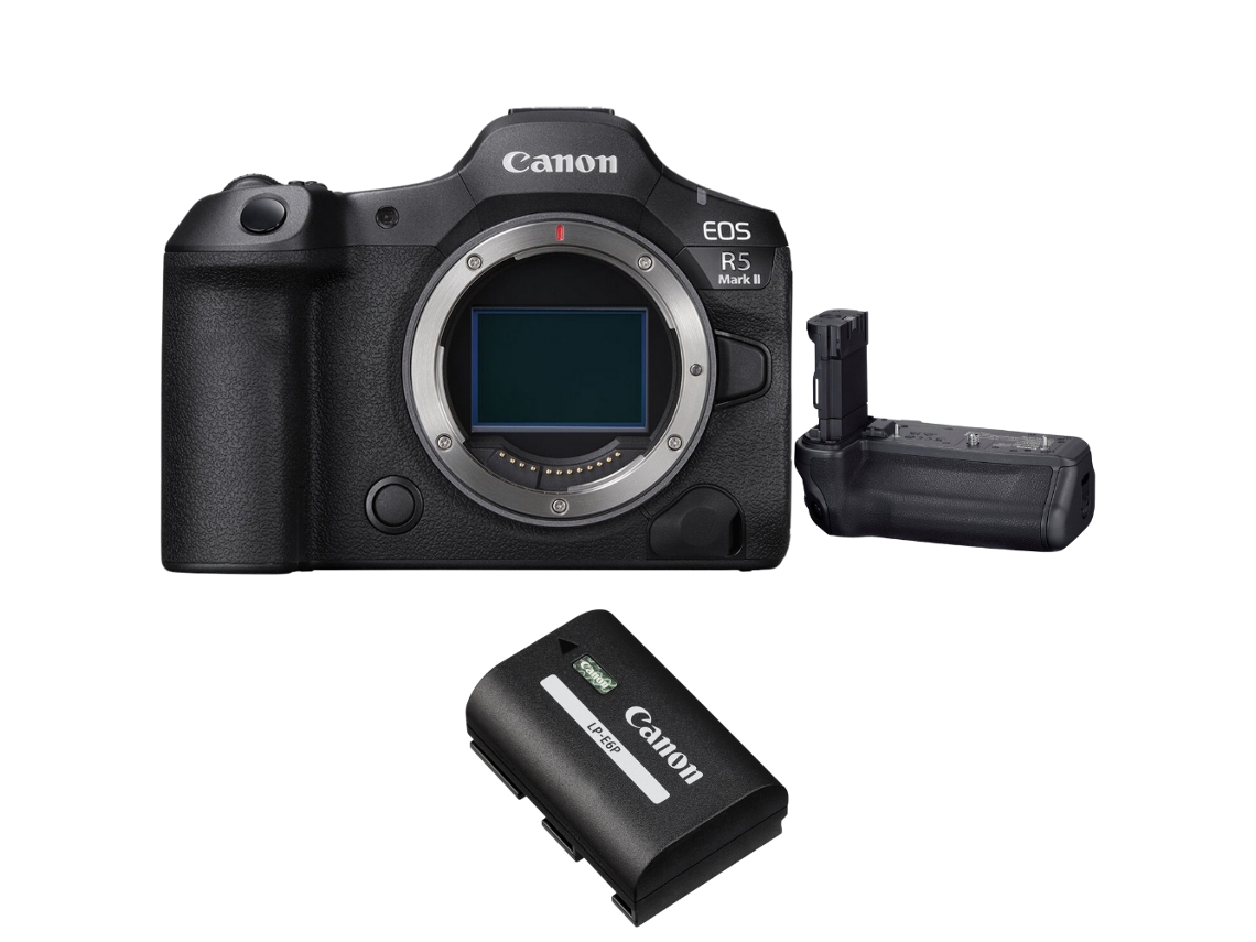 Canon Eos R5 Mark Ii + Canon Bg-r20 + 1 Canon Lp-e6p + Ebook “20 Consejos Para Fotos Que Impactan”