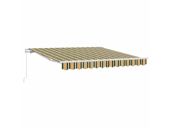 Maison Exclusive - Toldo Retráctil Multicolor 350 X 250 Cm Poliéster Y Aluminio