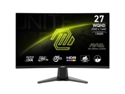 Monitor Gaming MSI MAG 27CQ6F (Negro - 27" - LCD - Quad HD - Enchufe EU - 0,5 ms)