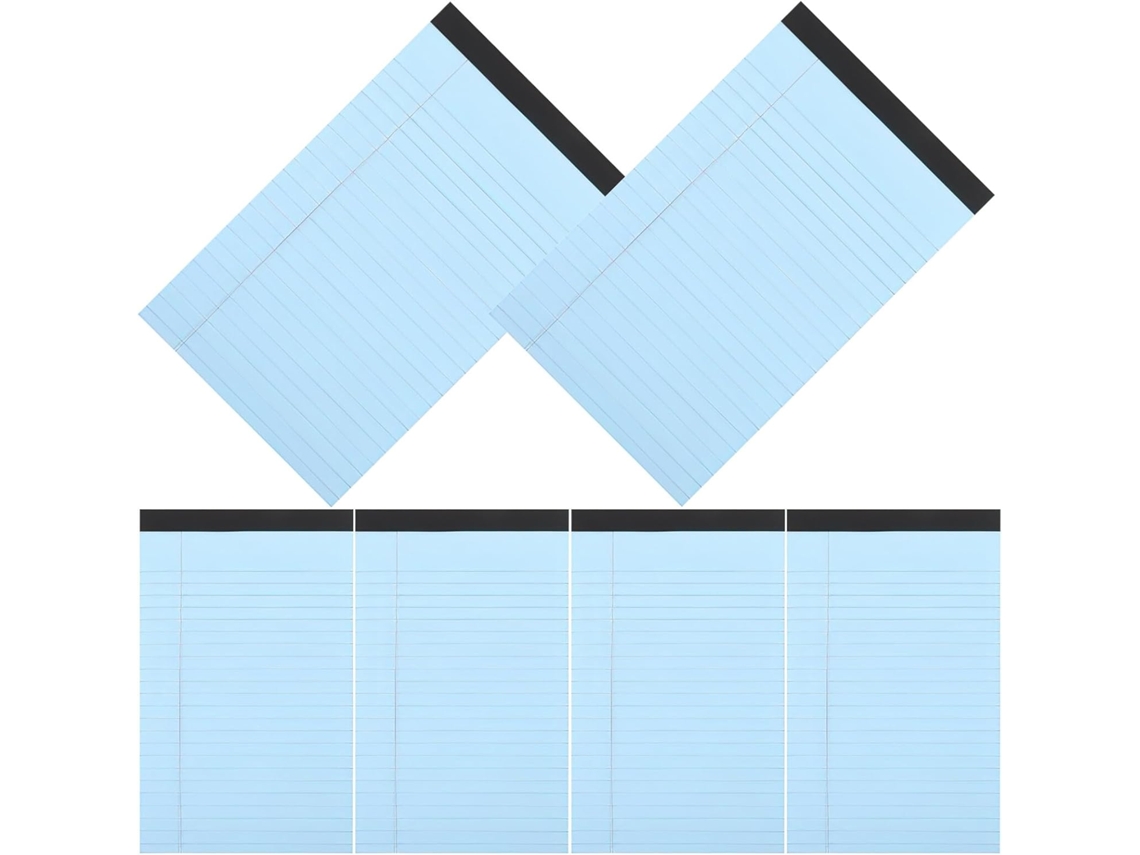 Paquete De 6 Blocs De Notas Desprendibles, Bloc De Notas Desmontable, Bloc De Recordatorios, Bloc De Notas, Azul