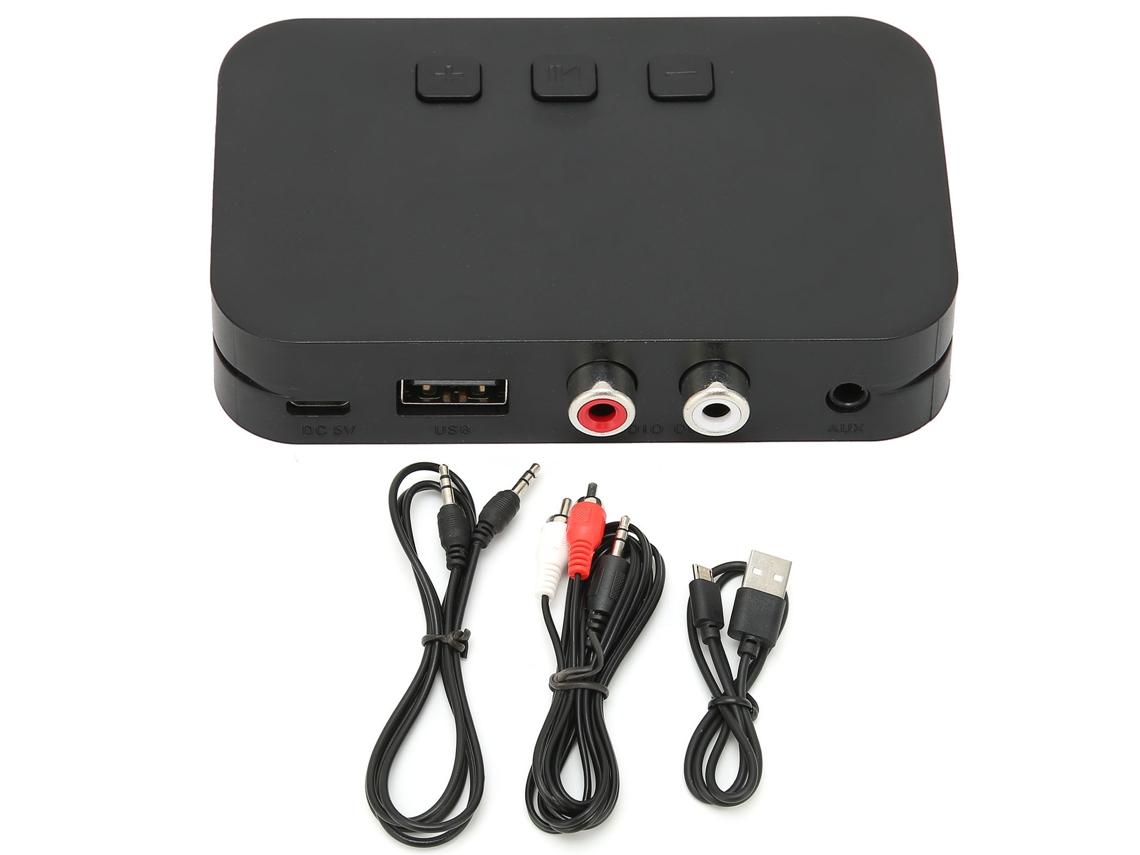 Aetheria Adaptador inalámbrico NFC BT 5.0 Coche USB AUX RCA Receptor de Audio HiFi para música estéreo