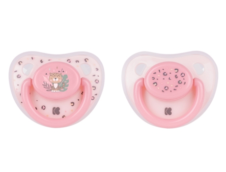 Chupetes 0-6M 2Pcs Sabana Rosa KIKKA BOO