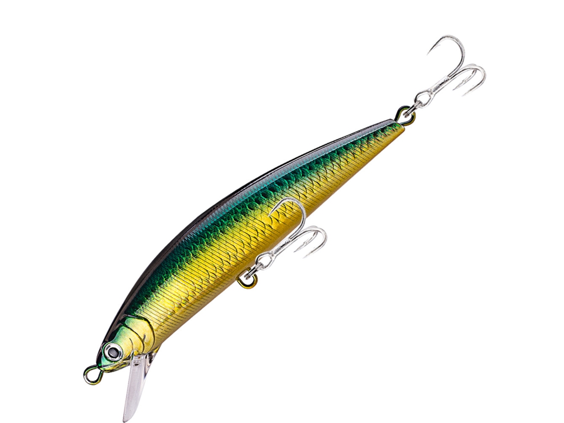 Señuelo De Pesca Artificial Con 2 Anzuelos Triples, Señuelo Biónico Que Se Hunde, Simulación Con Ojos De Plástico 3d.