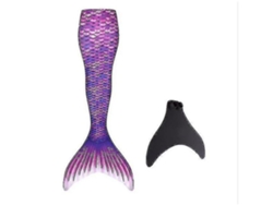 KOFIHETY Cola de Sirena Resistente para Niños Nadar - Incluye Monofin, Color Morado