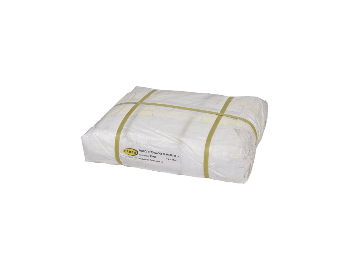 Lona De Protección Blanca | Lona Cubierta Impermeable |  Polietileno Reforzado - Blanco | Varias Medidas 5x8 M.