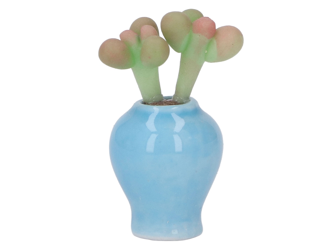 Ats-mini Planta De Suculenta Artificial Para Casita De Muñecas, Maceta De Arcilla, Accesorio Decorativo 1:12