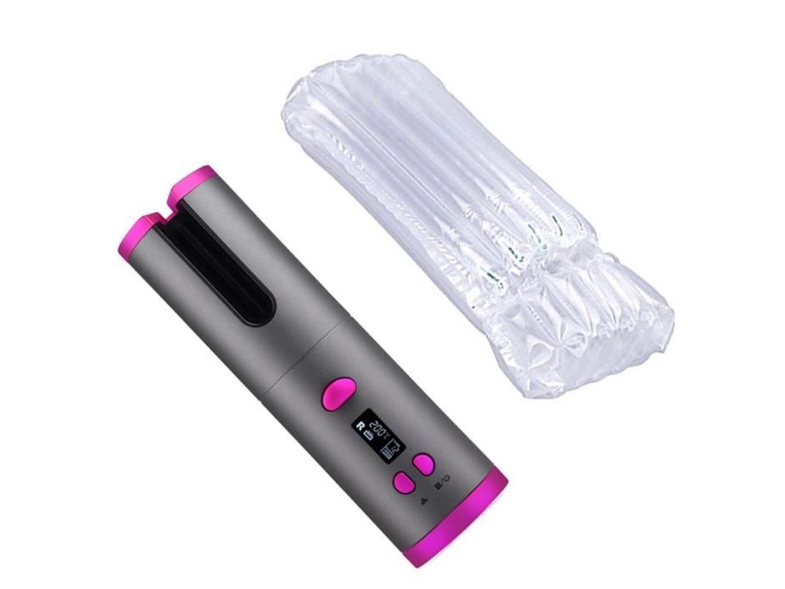 Rizador de pelo con calefacción, rizador de pelo, carga USB, rizador gris sin caja -WILM6861 S/BRAND