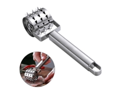 Herramienta Manual De Acero Inoxidable Para Carne Con Agujeros Afilados Martillo Para Hacer Carne Tierna Y Deliciosa Premium