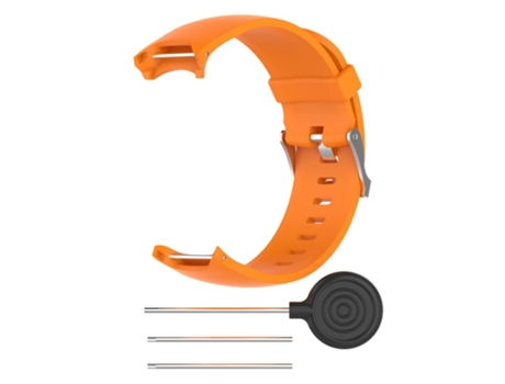 Muñequera para reloj Garmin Approach S3 GPS Elegante correa de reloj de Silicona con herramienta Ajuste individualizado naranja