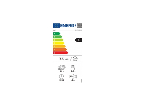 Lavavajillas Integrable NEFF S147ZCS35E (14 Cubiertos - 59.8 cm - Panel Negro)