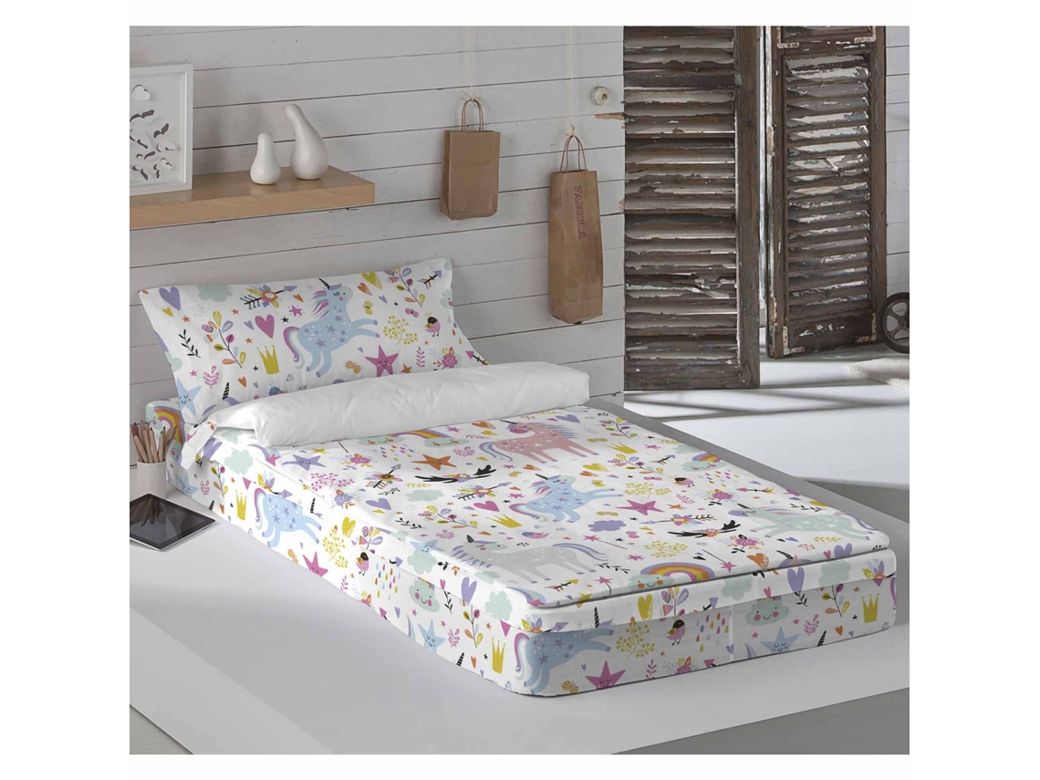 Saco Nórdico Con Relleno Estampado Infantil Cama 90 Algodón Extra suave Fabricado en España SPARKLY COOL KIDS