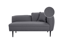 Chaise longue BELIANI Chevannes de Bouclé Gris 138x77x74