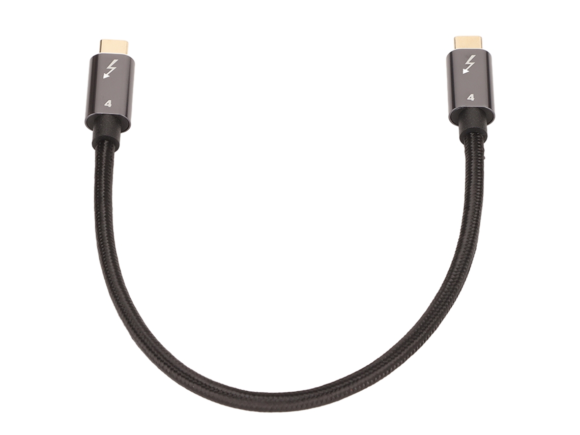 Cabo Usb 4.0 Type C Para Type C 40gbps 100w Carga Rápida 8k Hd 30cm Para Celular Notebook Tablet