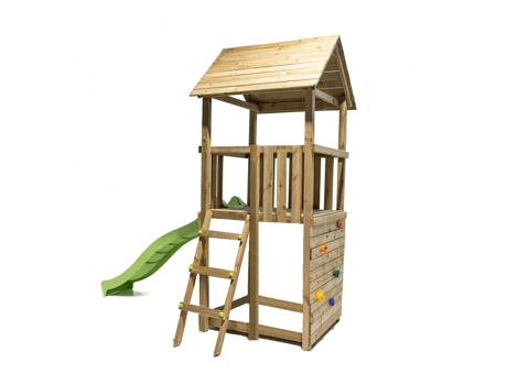Parque Infantil Masgames Tibidabo L Techo de Madera Con Columpio MASGAMES OUTDOOR GAMES