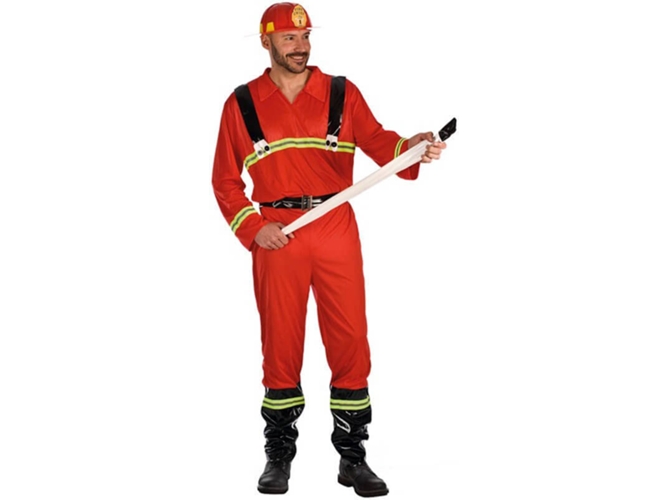 Disfraz de Hombre DISFRAZZES Bombero Con Manguera (Talla: M/L )