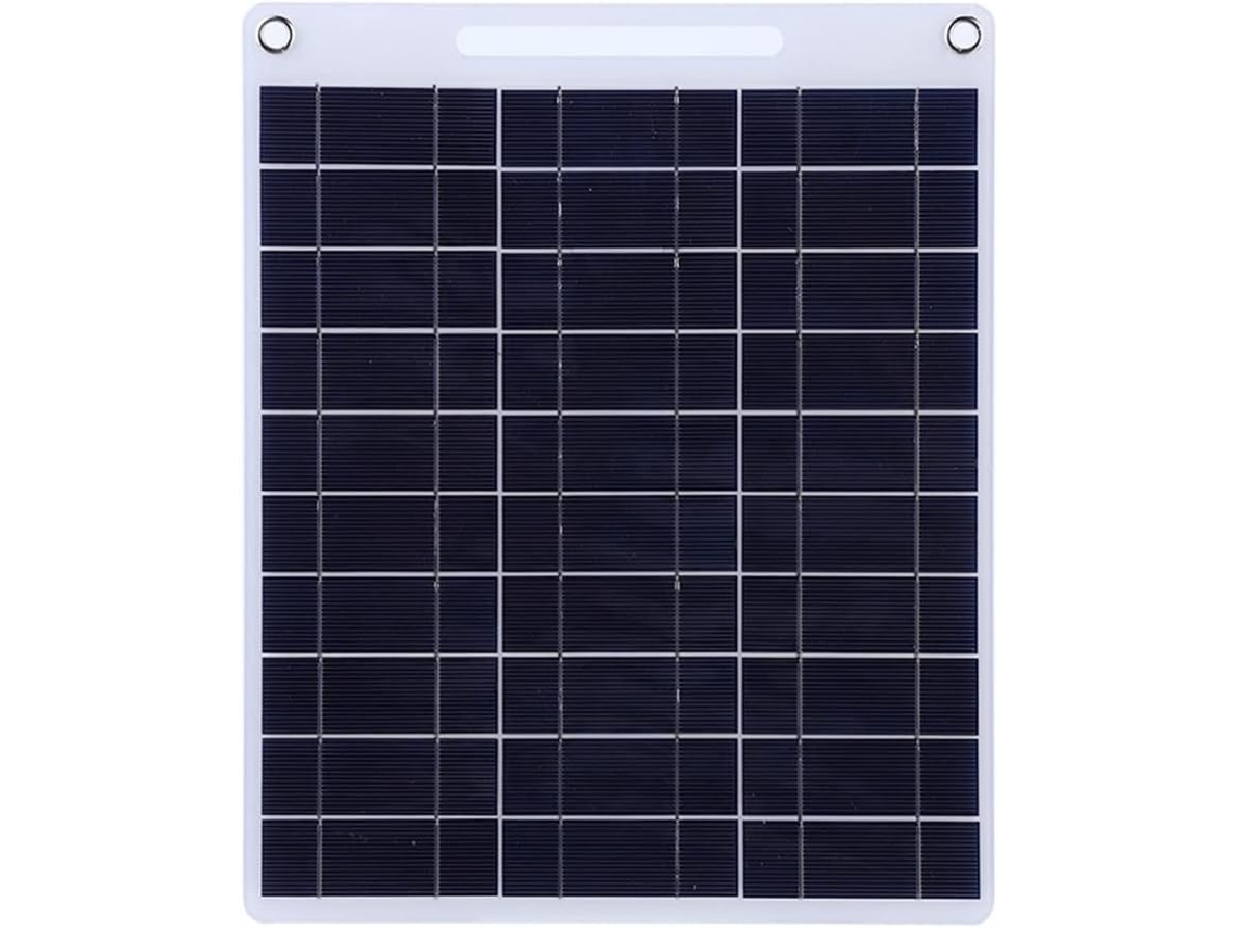 Kit De Cargador Rápido Portátil Con Panel Solar De 60 W Y Doble Puerto Usb De 5 V.