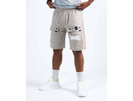 Pantalones Cortos Básicos SAVAGE Crew Algodón Hombre (XS - Beis)