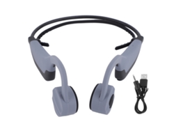 Auriculares Inalámbricos De Conducción Ósea, Bluetooth, Resistentes Al Agua Ipx8, 16 Gb De Memoria, Color Gris.
