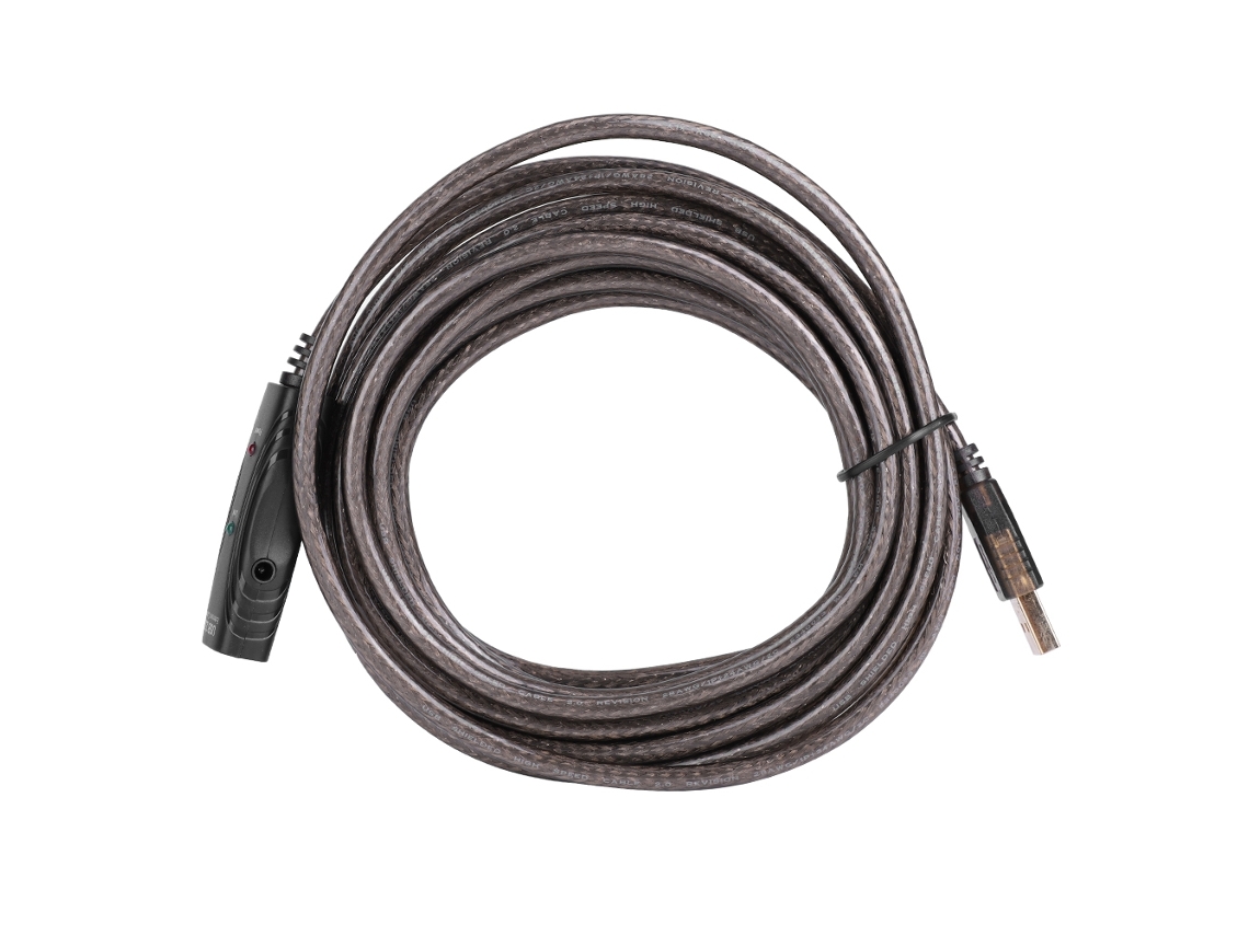 Cable De Extensión Usb 2.0 Con Chips Amplificadores De Señal Admite 480 Mbps 5m
