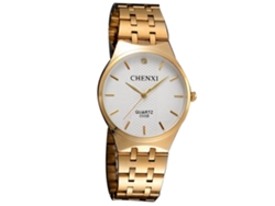 Reloj De Pareja De Estilo Casual, Resistente Al Agua, De Cuarzo, De Acero Inoxidable (1)