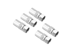 5 Adaptadores Coaxiales Rf Hembra Para Conexión De Antena De Tv. Conector De Enchufe De Antena.