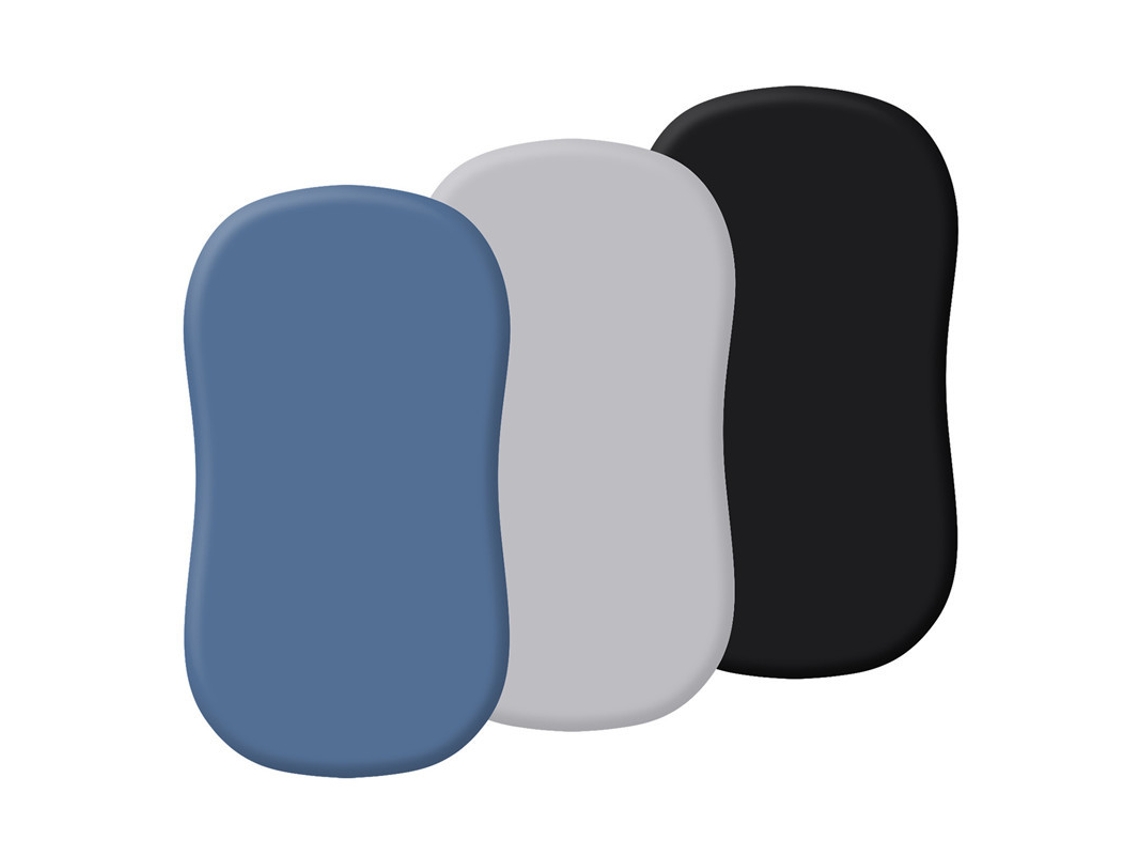 Juego De Sábanas Para Nido De Bebé Chrui 0-24 Meses Microfibra Elástico Lavable 3 Unid 81x43cm (azul Marino Gris Negro)