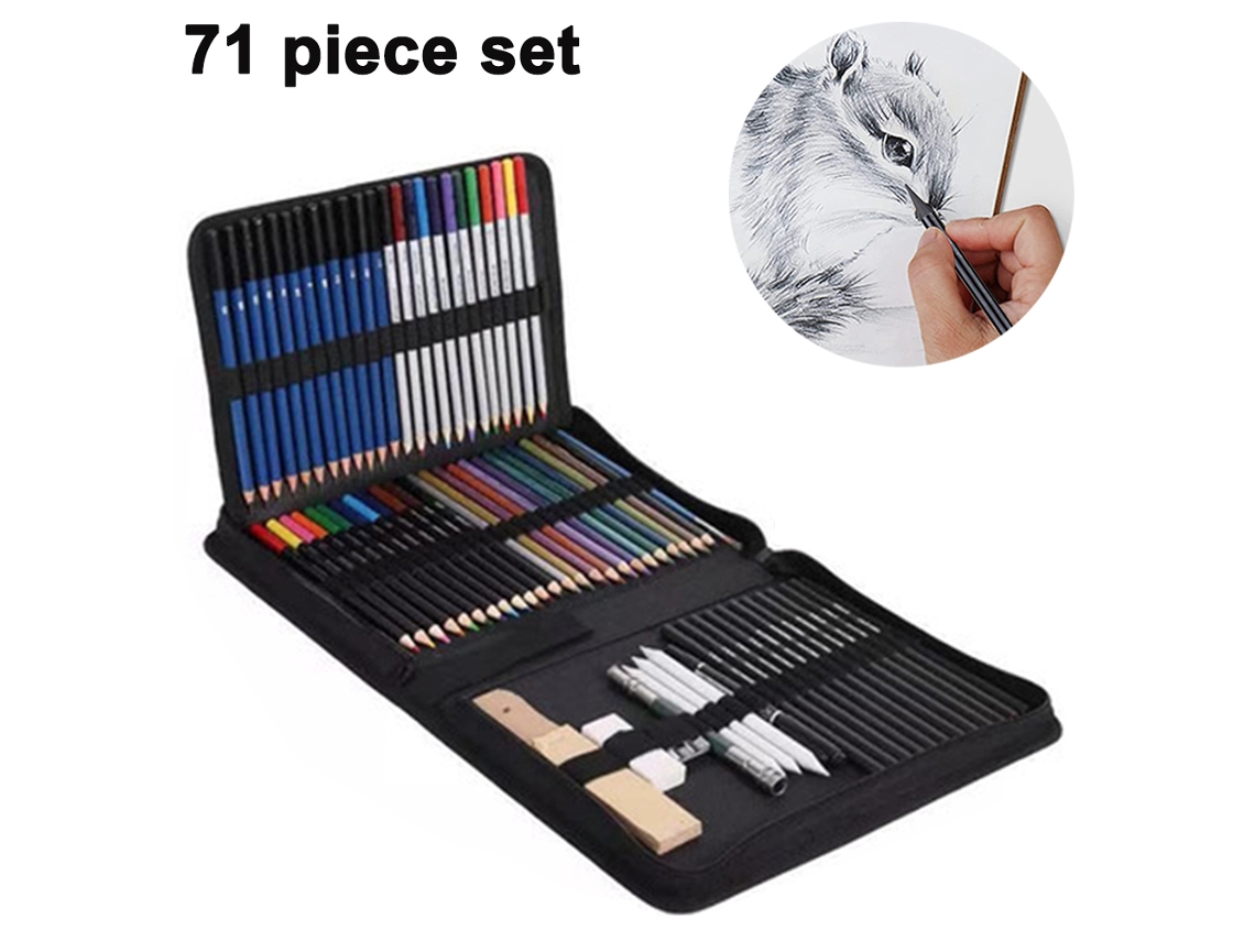 NEVEANCE Lápices de Dibujo Artístico, Rotuladores de Dibujo Profesional, Grafito, Carbón, Pinturas y Herramientas para Artistas, Estudiantes, Profesores e Inic
