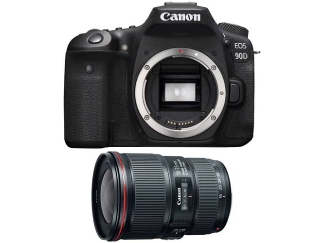 Kit Cámara Réflex CANON EOS 90D + EF 16-35mm f/4L IS USM
