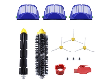 Cepillo de cerdas, cepillo batidor Flexible, filtros, cepillos laterales para Irobot Roomba 600, 614, 650, 660, 675, 680, 690, juego de aspiradora