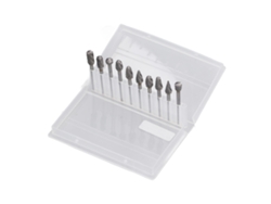 10 Brocas Rotativas De Acero De Carburo De Tungsteno De Doble Corte Para Taladro.