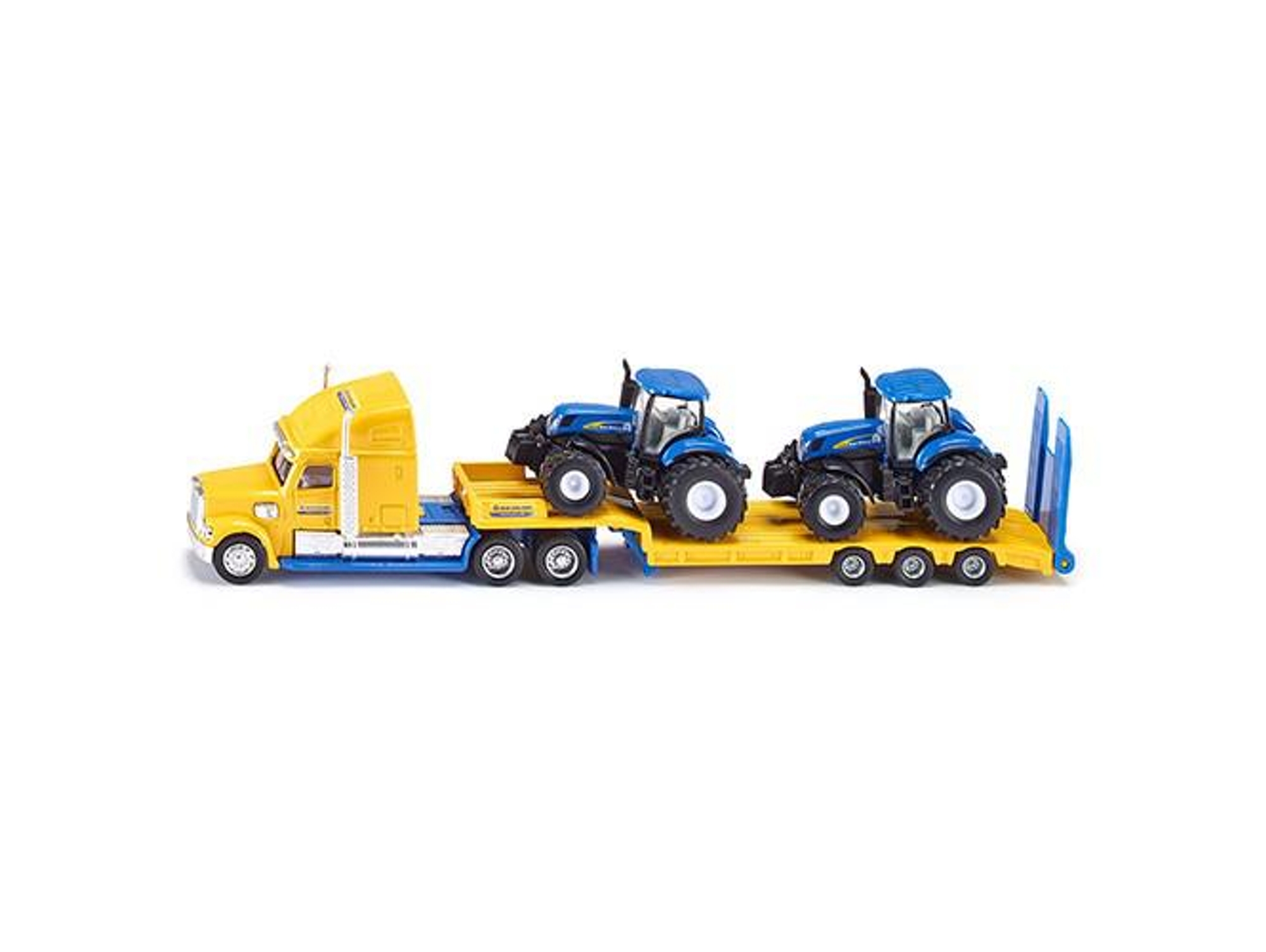 Vehículo SIKU Camión Transportador de Tractores - New Holland