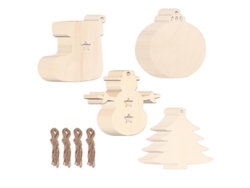 40 piezas de madera para árbol de Navidad. ALLINLESS