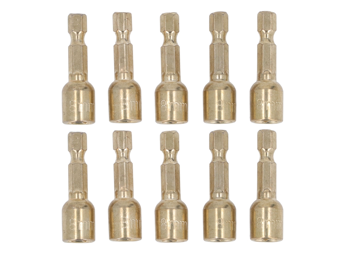 10 Piezas Adaptador De Broca Hexagonal Magnético 1/4in, Portabrocas Extensible De 8mm Para Taladro
