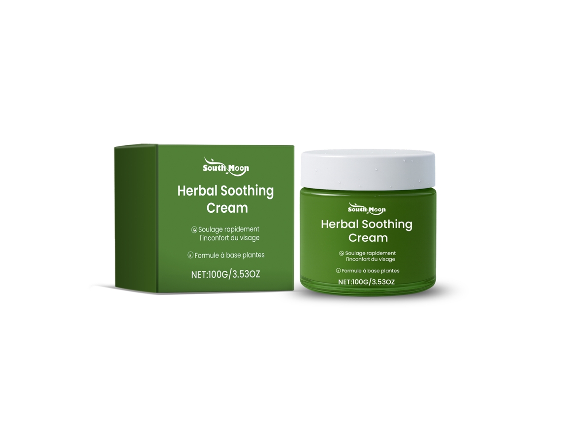 Crema calmante de origen vegetal: tratamiento suave y eficaz.