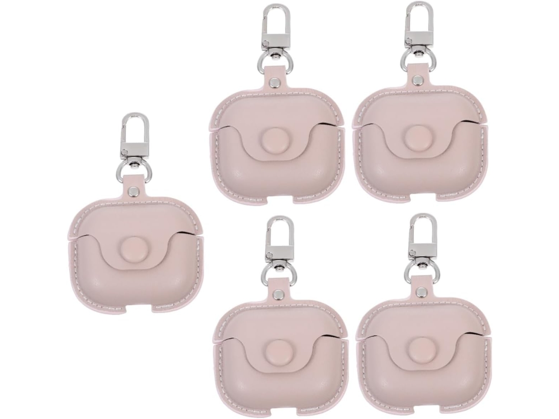 Estuche De 5 Piezas De Piel Sintética Para Auriculares Inalámbricos, Compatible Con Elegant