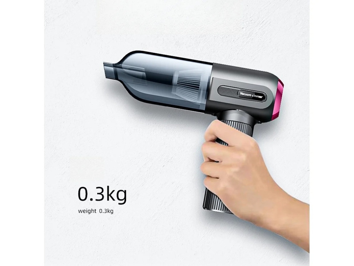 Aspiradora de mano Yizhood, multifuncional, para coche, hogar y exterior, gris