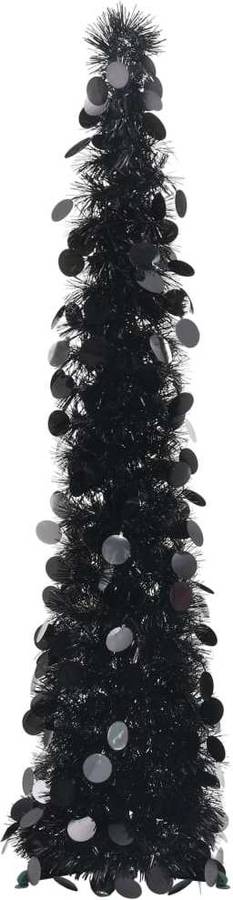 Árbol de Navidad VIDAXL Pop-up (PET - Negro - 120 cm)
